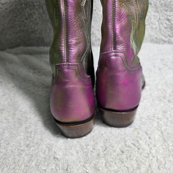 Old Gringo Mayra Bis Prisma Iridescent Cowboy Boots Snip Toe 7B NEW - Picture 5 of 13